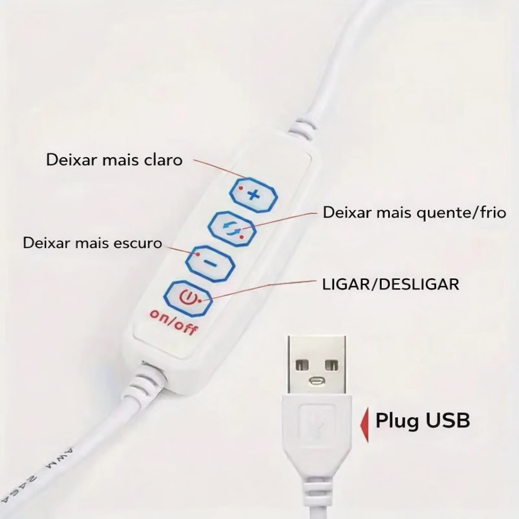 Luminária Abajur de Mesa Lollipop Retrô Led
