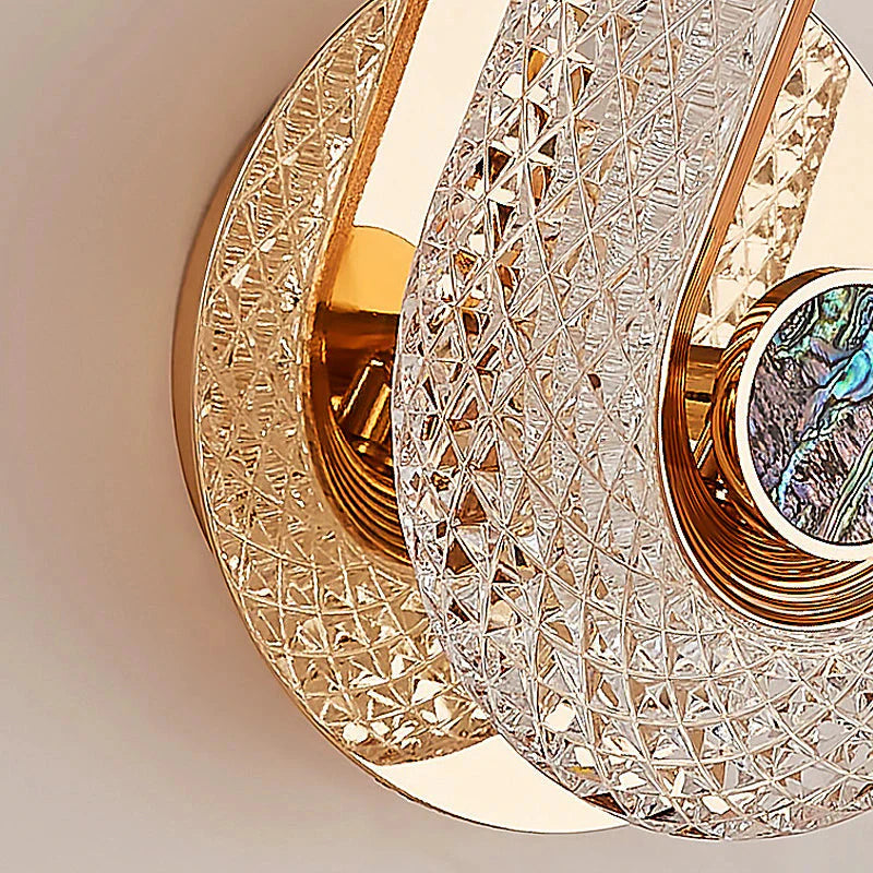Luminária Arandela de Luxo Cristal Oval
