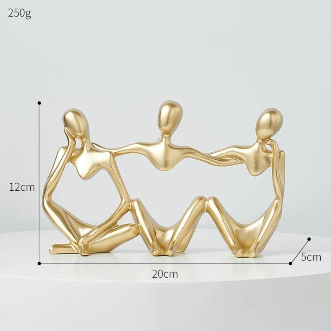 Escultura Contemporânea Abstrata Pensador