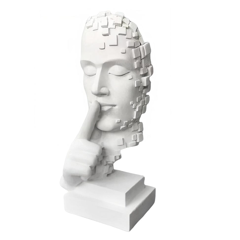 Escultura Contemporânea Pensador em Mosaico
