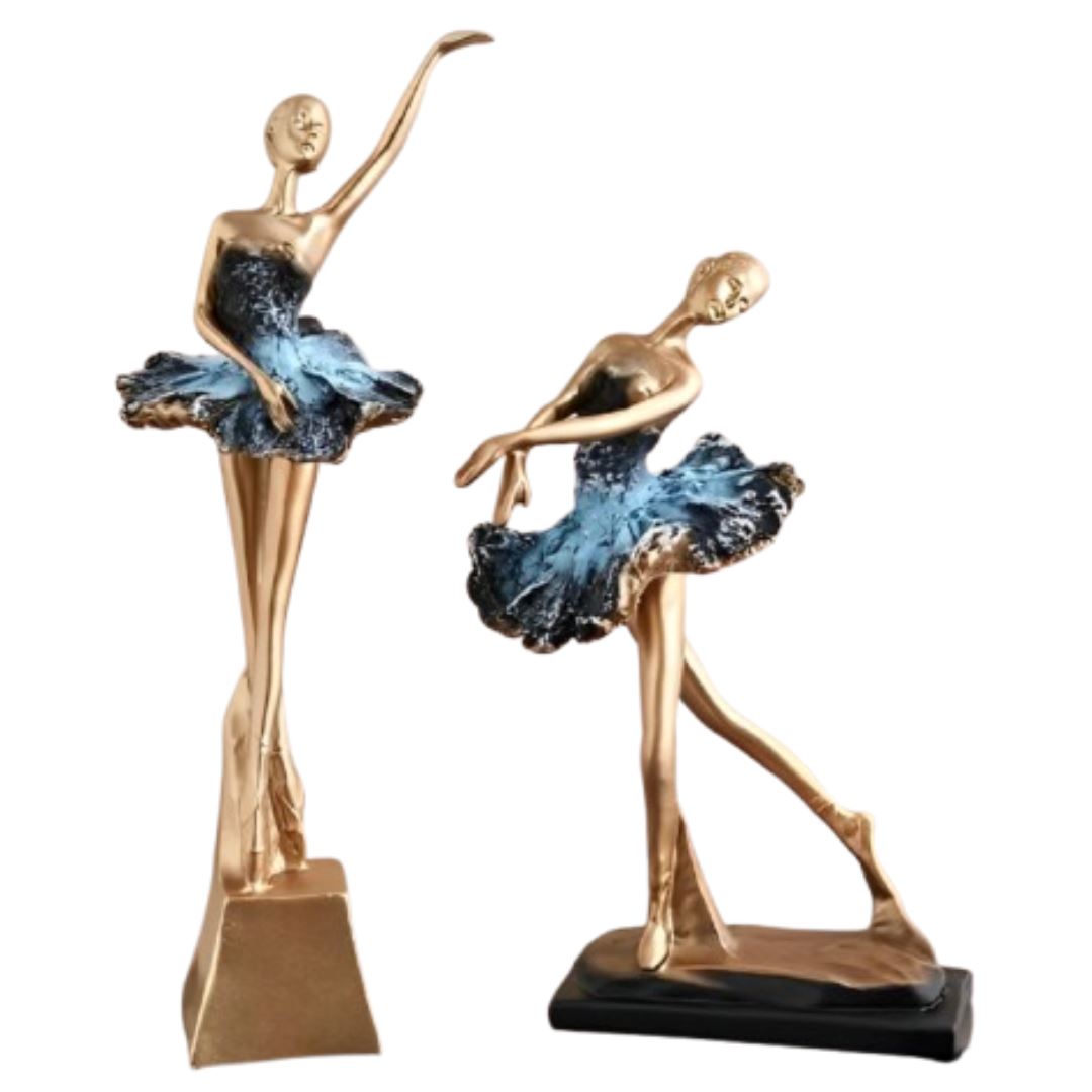Escultura Decorativa Abstrata Bailarinas