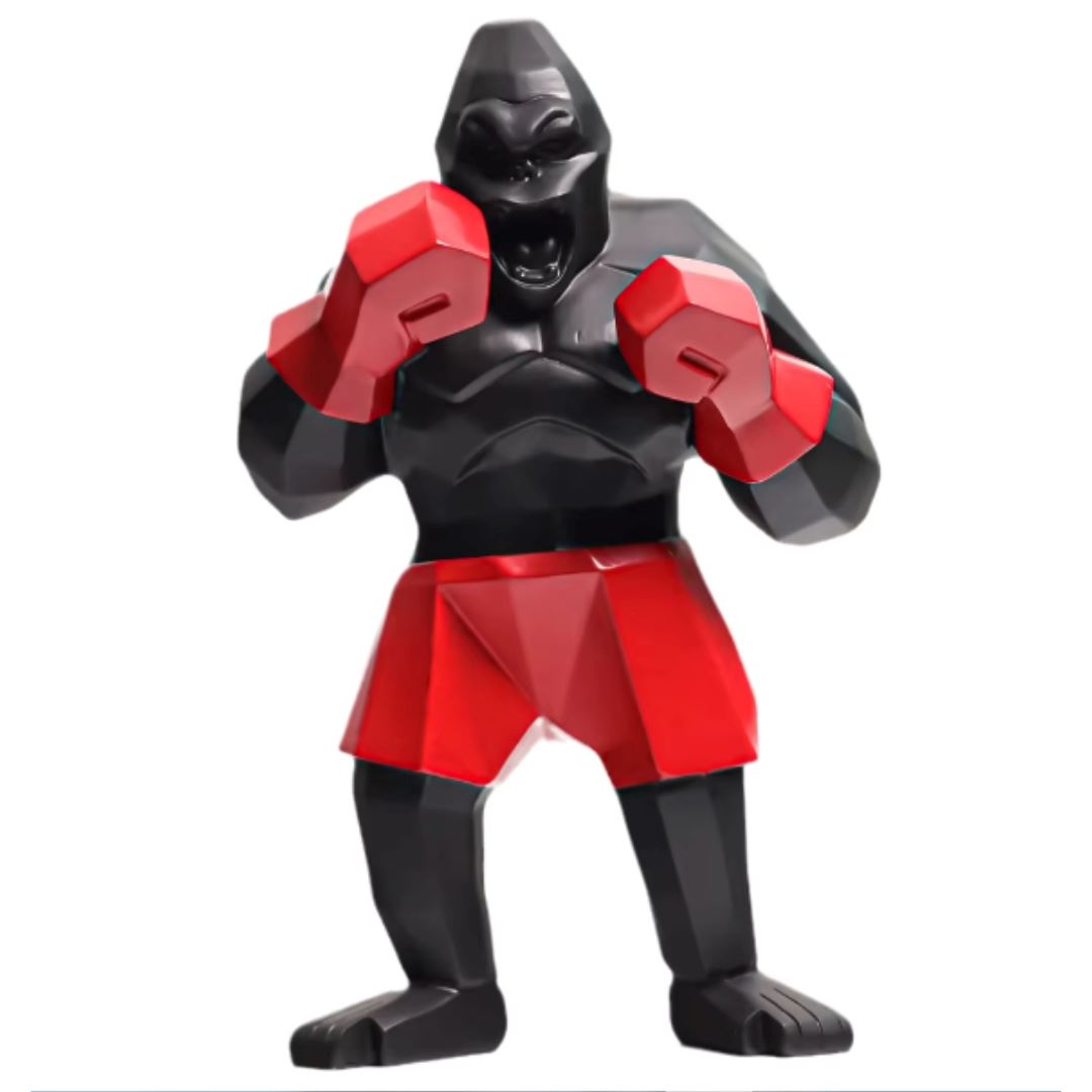 Escultura Decorativa Gorilla Boxer 24cm