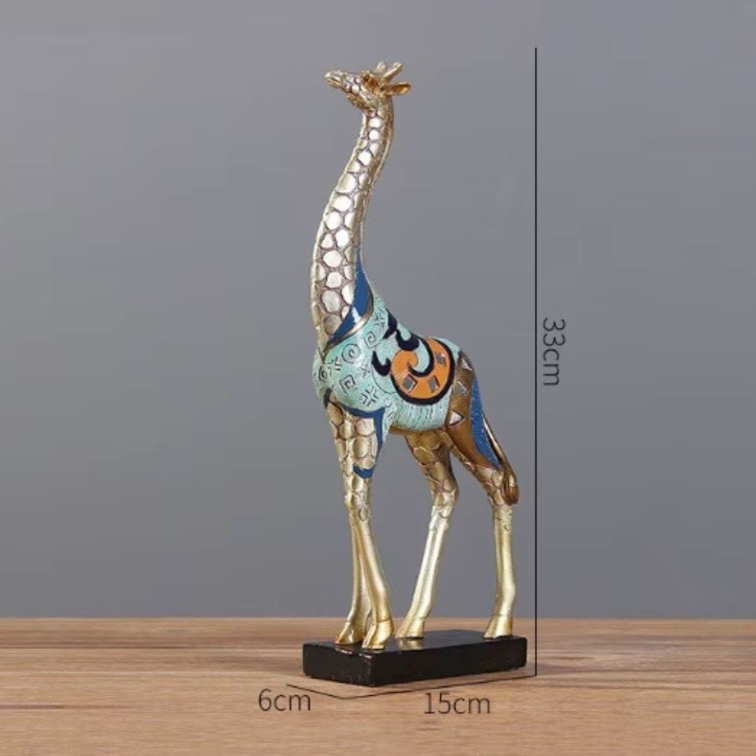 Escultura Decorativa Moderna Girafas