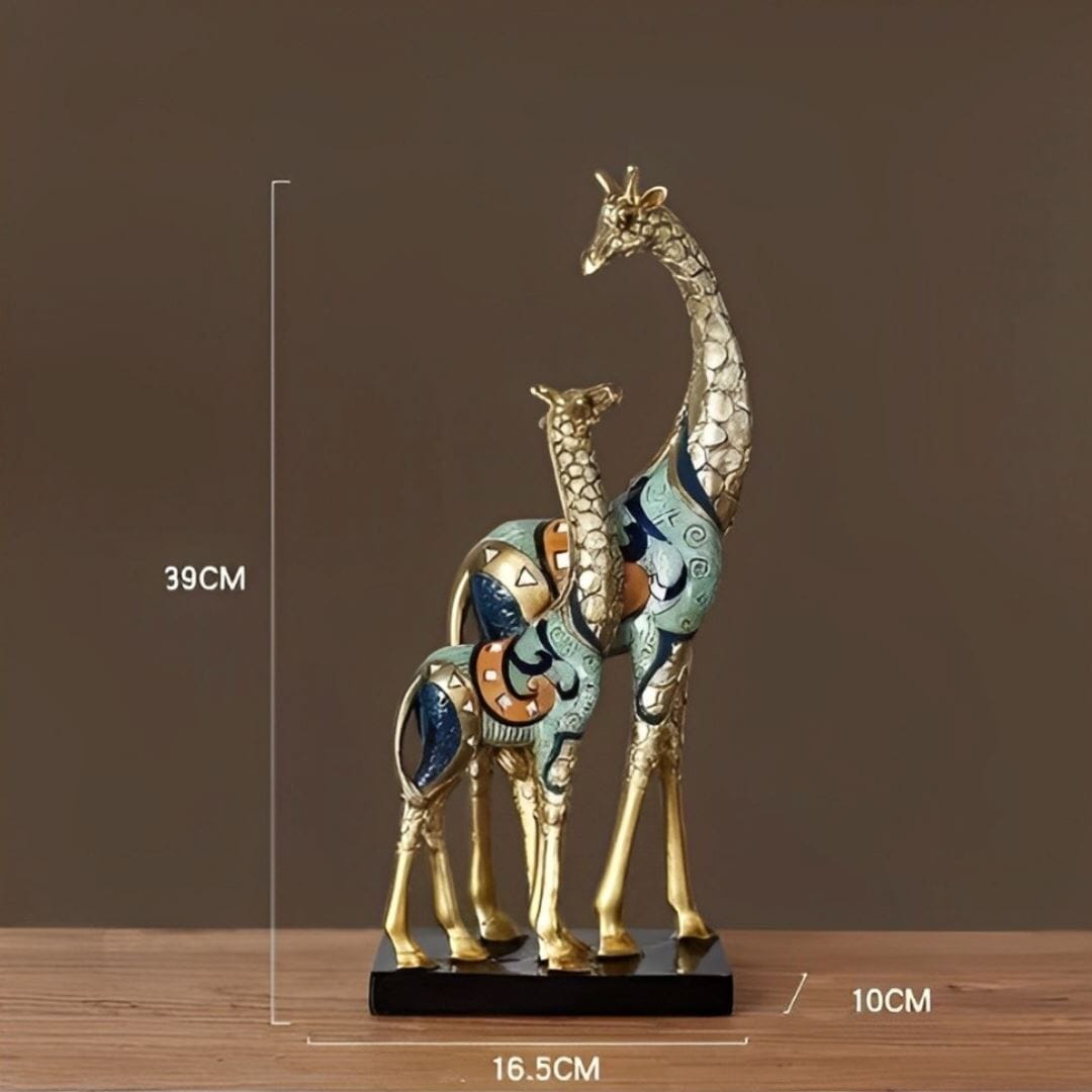 Escultura Decorativa Moderna Girafas