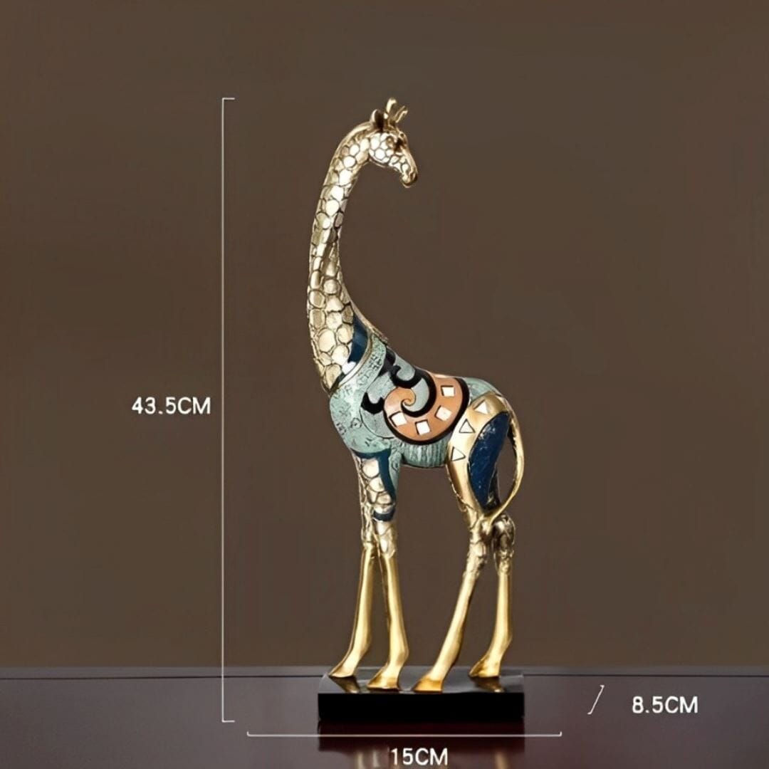 Escultura Decorativa Moderna Girafas