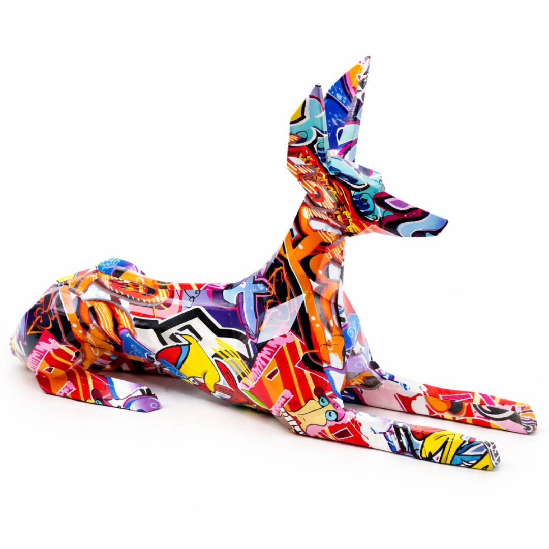 Escultura Doberman Street & Colors