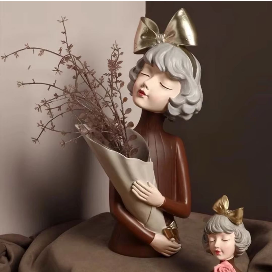 Escultura e Aparador de Flores Milly Tie (38cm)