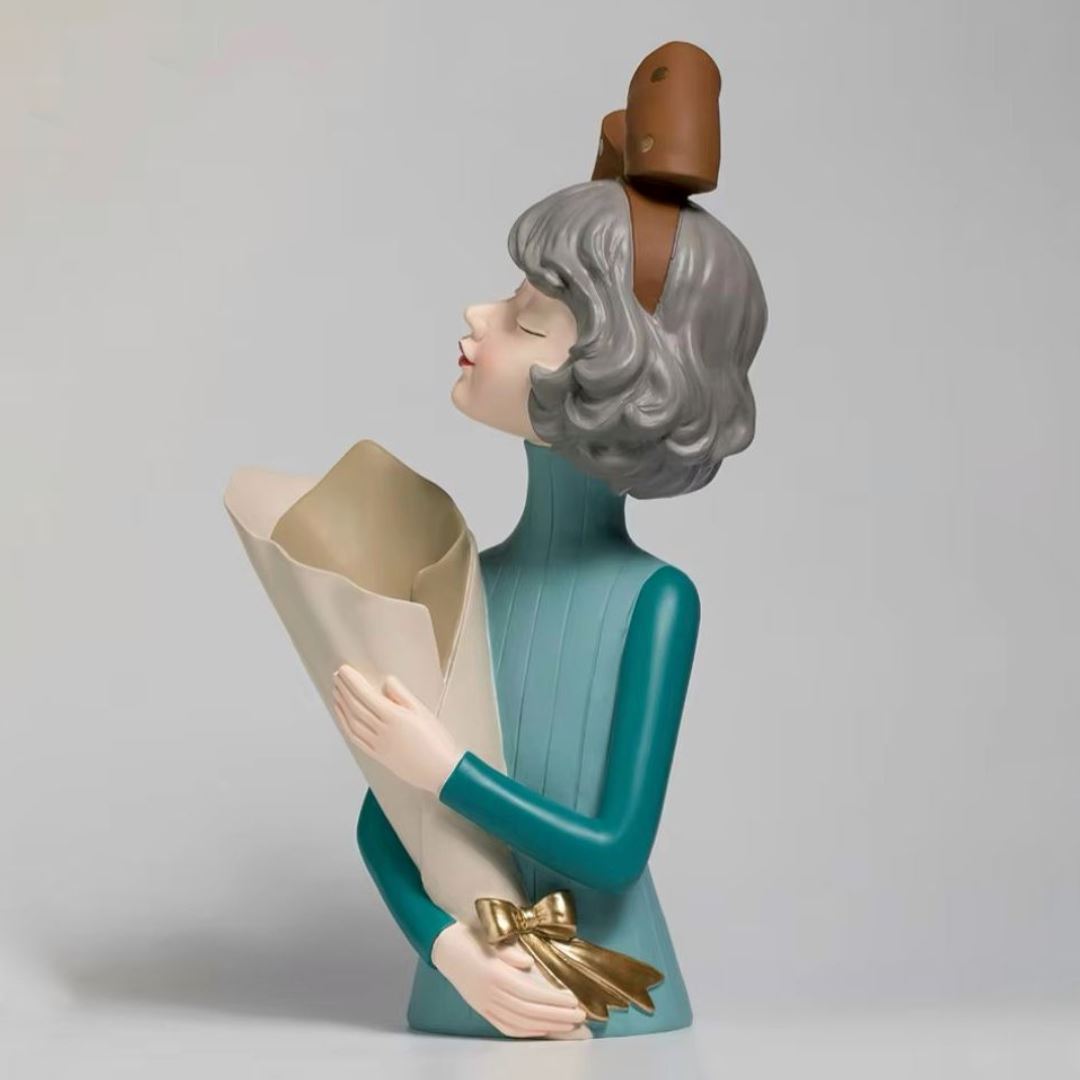 Escultura e Aparador de Flores Milly Tie (38cm)