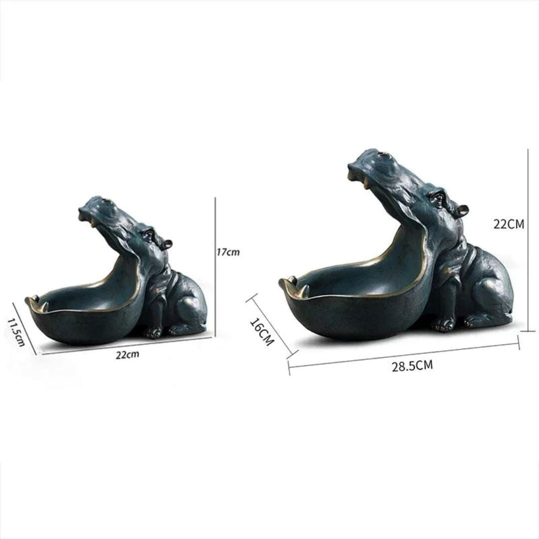 Escultura e Aparador Muzzle Hipopótamo