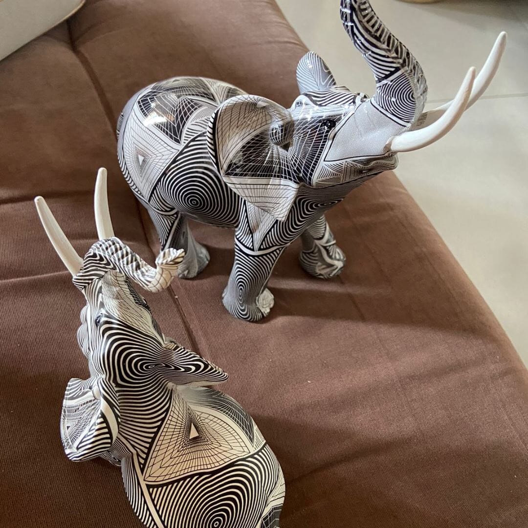 Escultura Elefante Pintura Origami