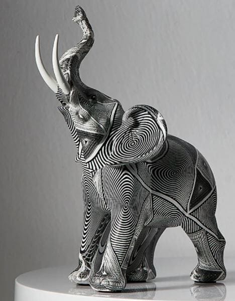 Escultura Elefante Pintura Origami