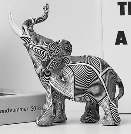 Escultura Elefante Pintura Origami