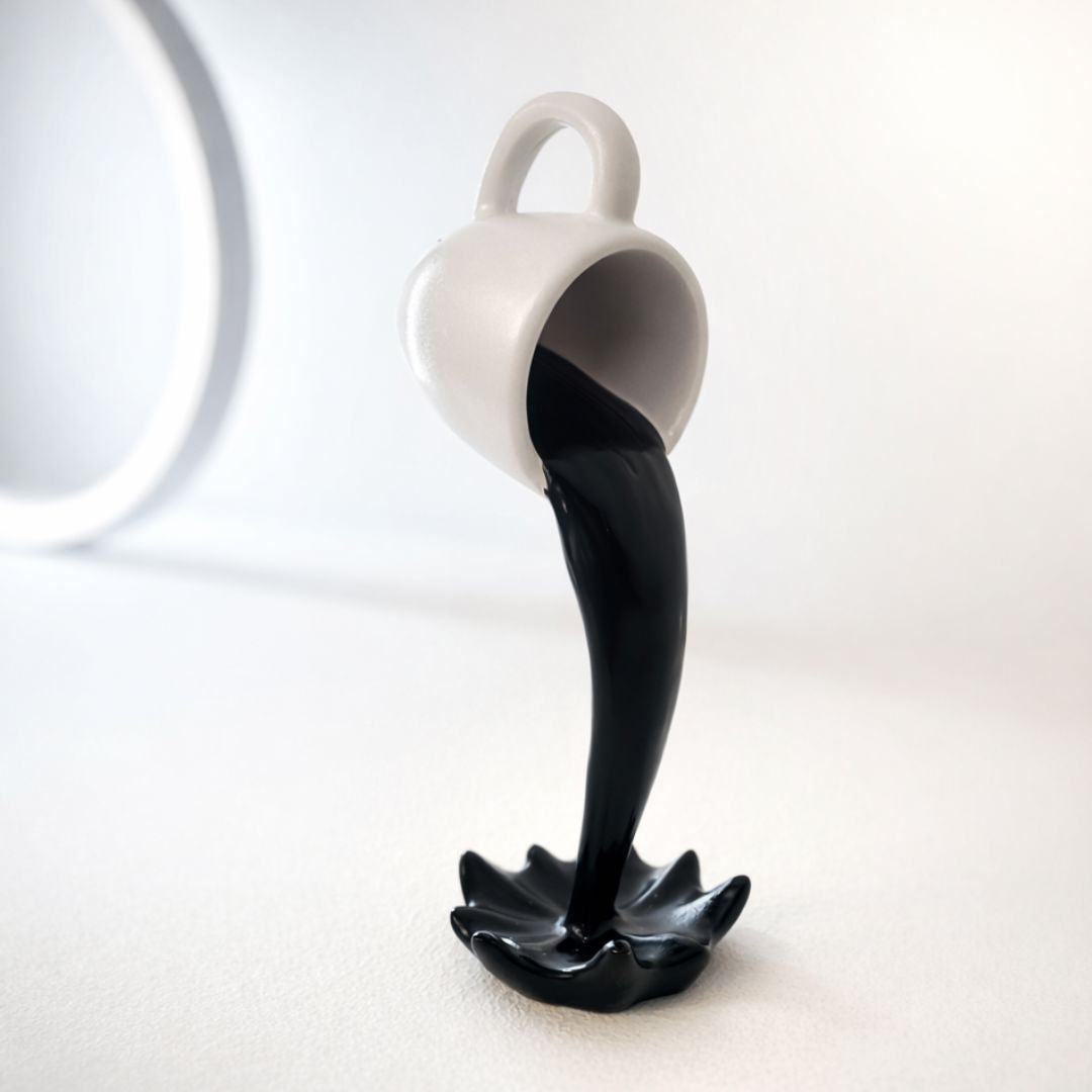Escultura Spilled Coffee 3D