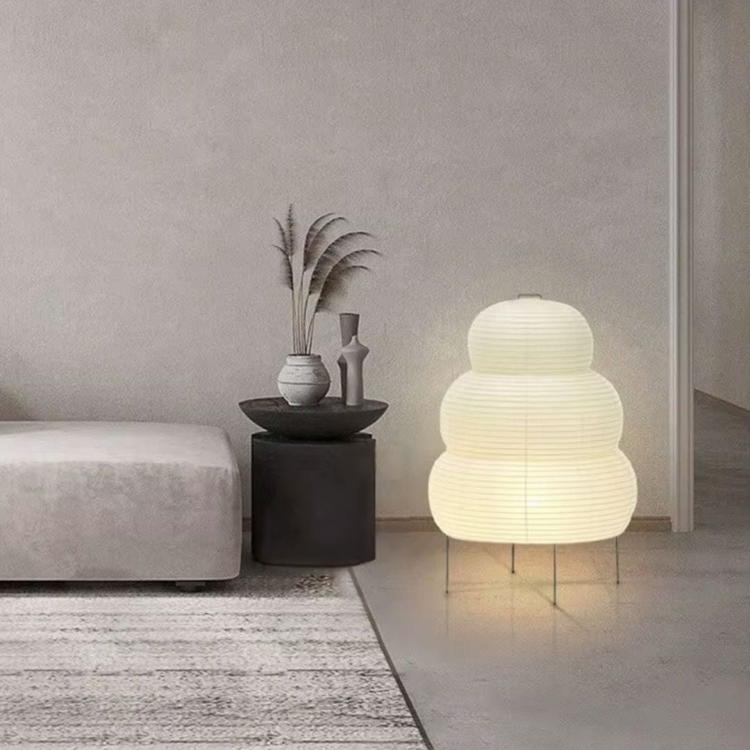 Luminária Abajur de Chão Artesanal Bohara 60cm