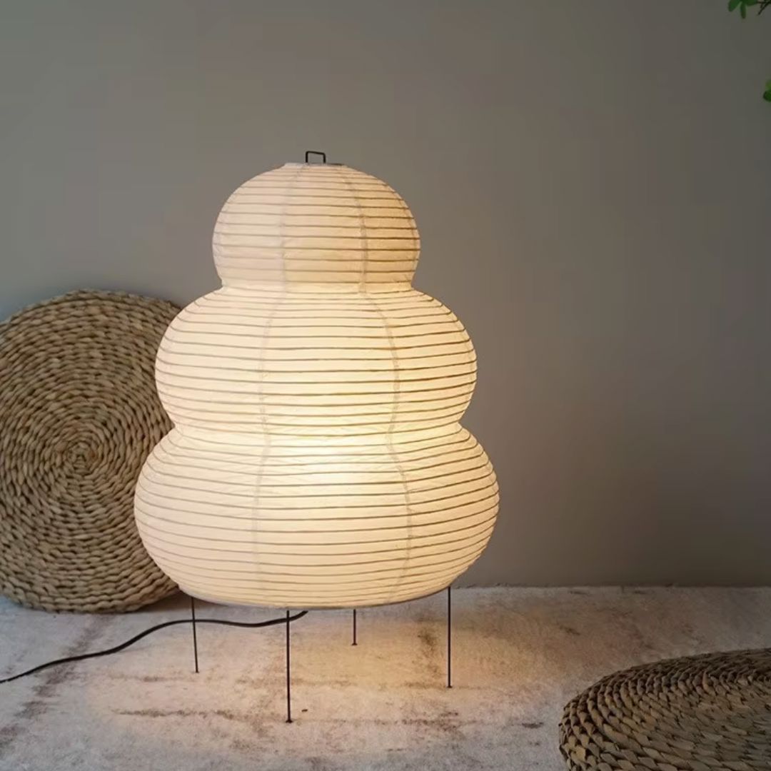 Luminária Abajur de Chão Artesanal Bohara 60cm
