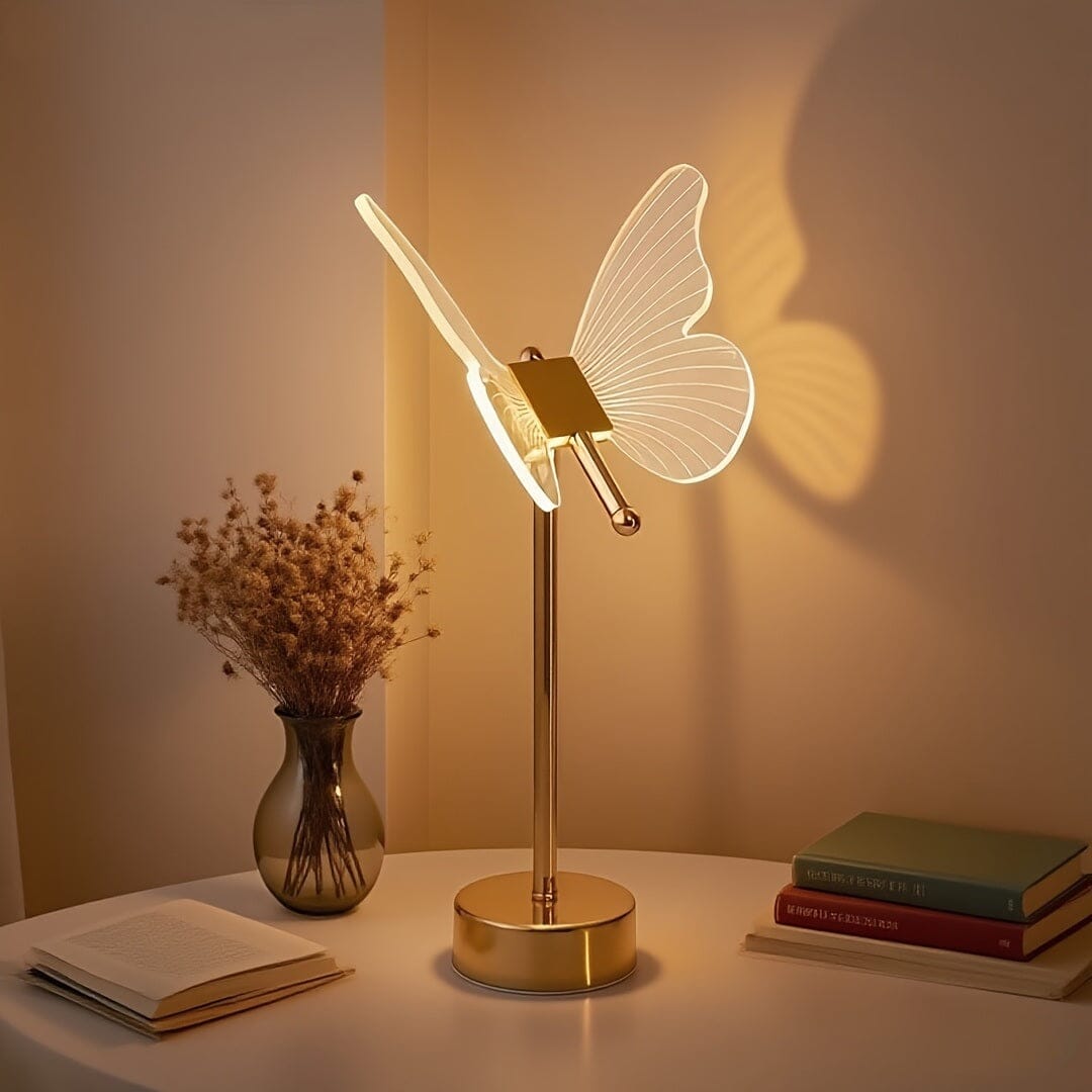 Luminária Abajur de Mesa - Butterfly 43cm