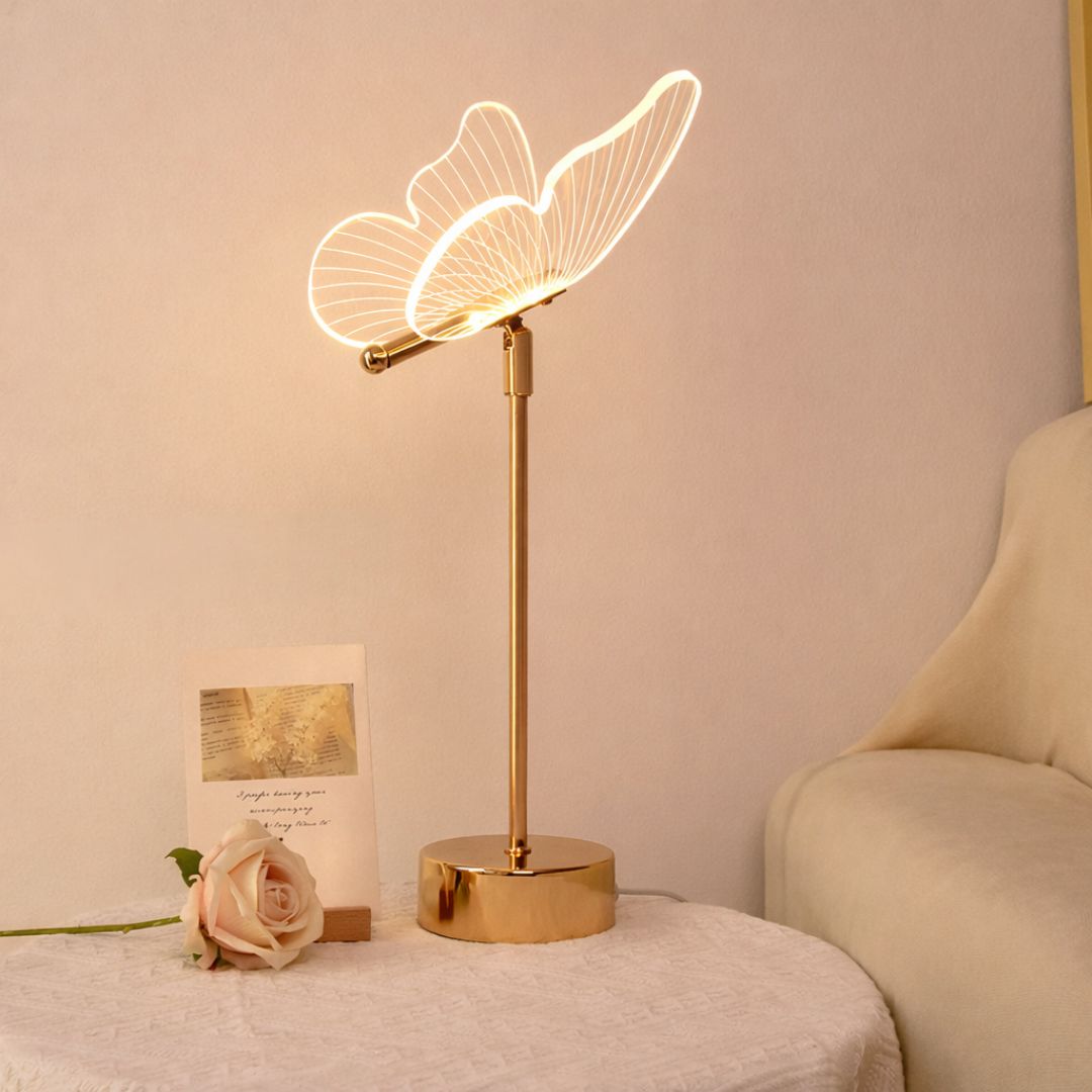 Luminária Abajur de Mesa - Butterfly 43cm