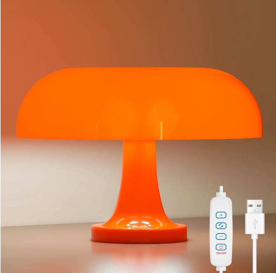 Luminária Abajur de Mesa Cogumelo Led com 10 Níveis de Intensidade