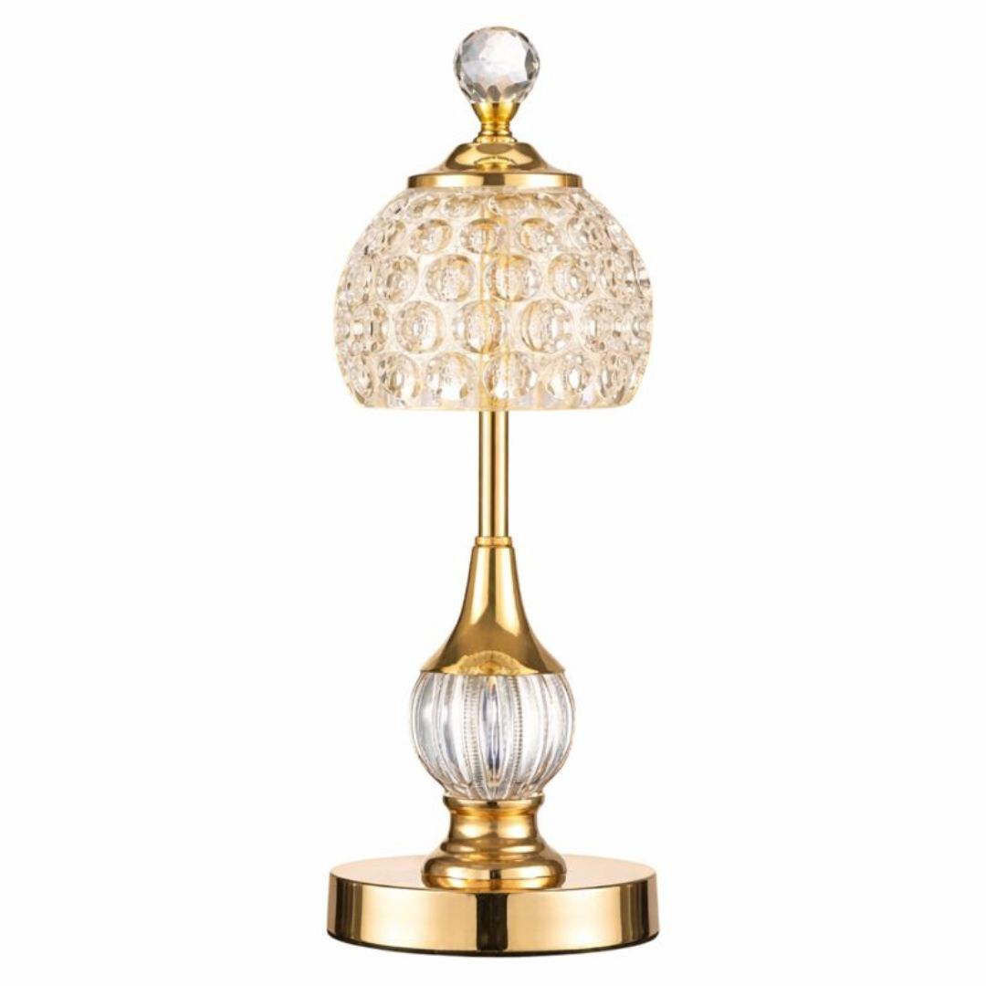 Luminária Abajur de Mesa Cristal Vintage Royale