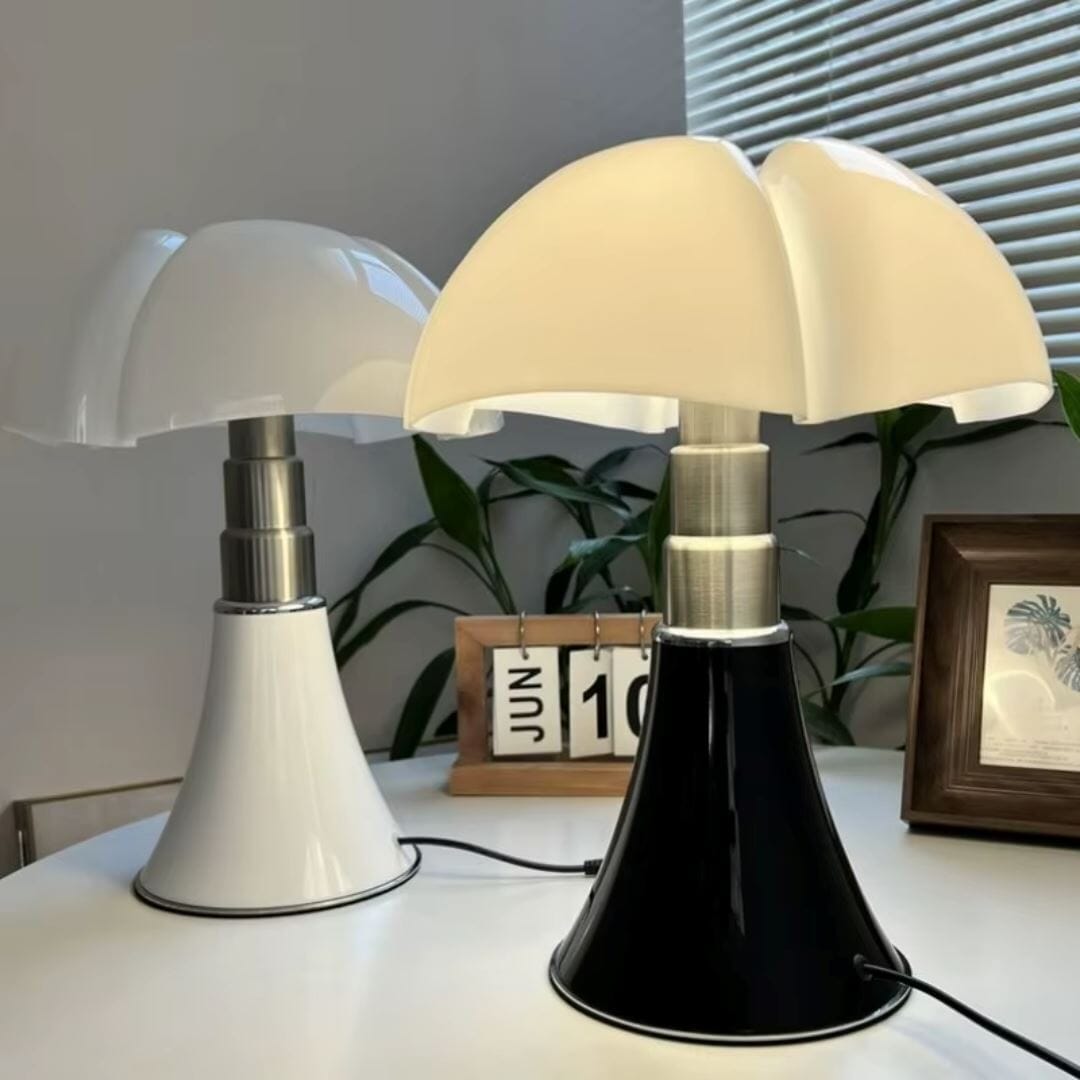 Luminária Abajur de Mesa Cúpula em Pétalas