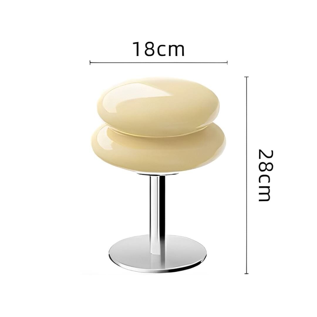 Luminária Abajur de Mesa Italian Duplo Arco em Led
