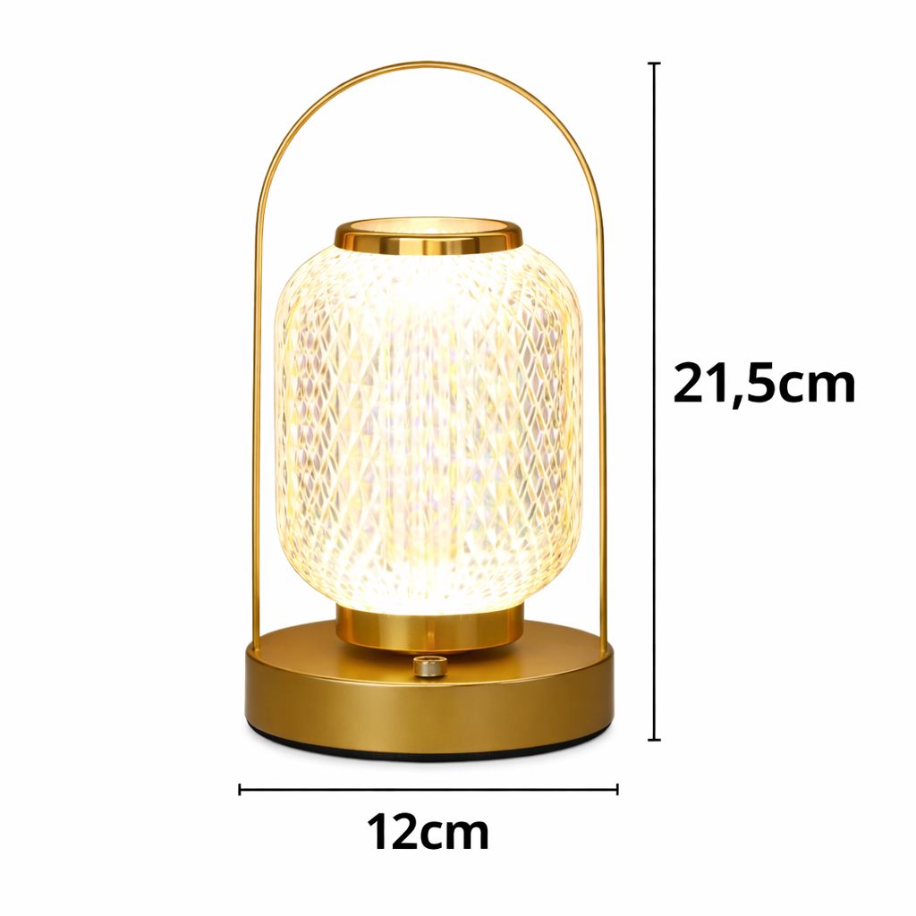 Luminária Abajur de Mesa Luar Touch Móvel