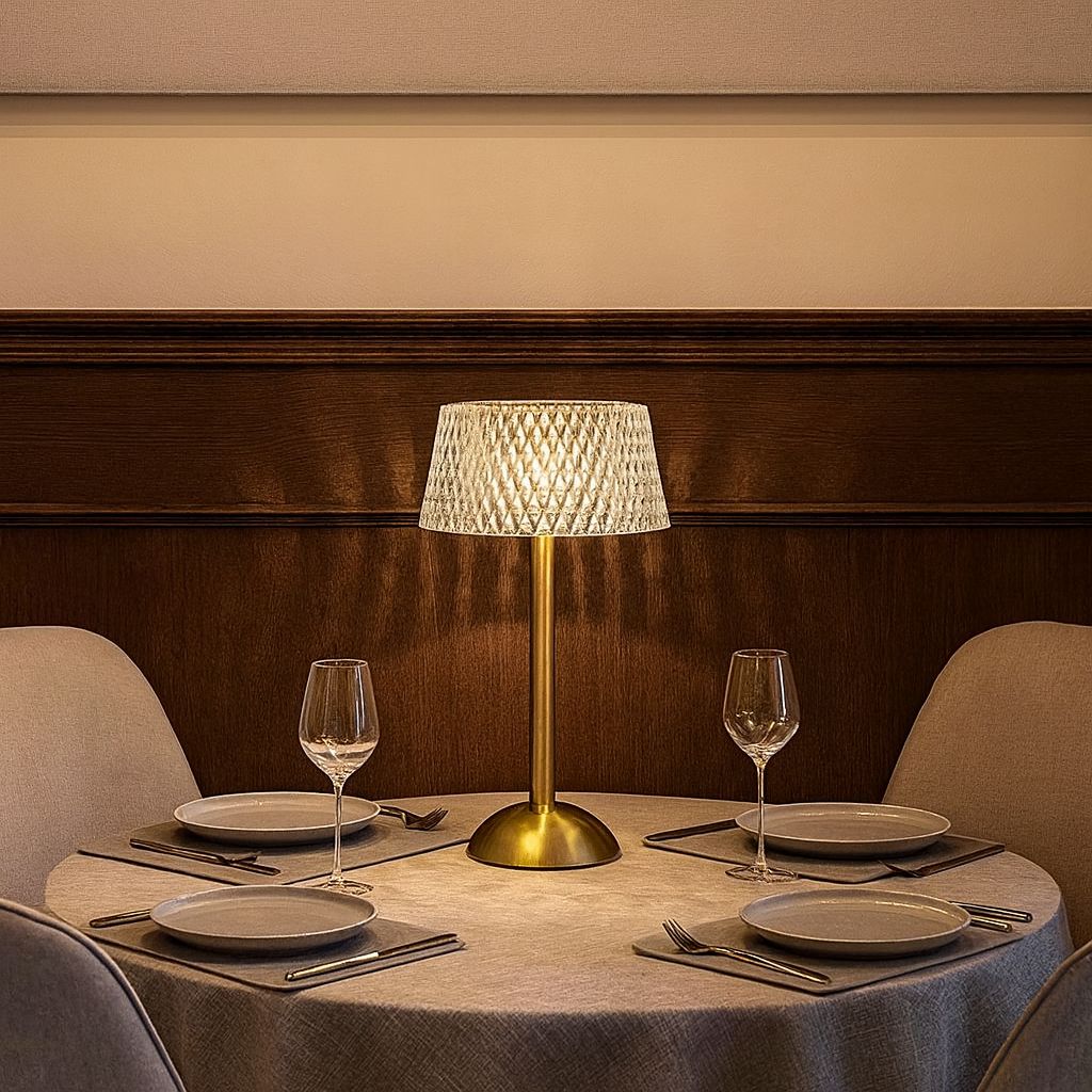 Luminária Abajur de Mesa Luzzo Touch Led USB
