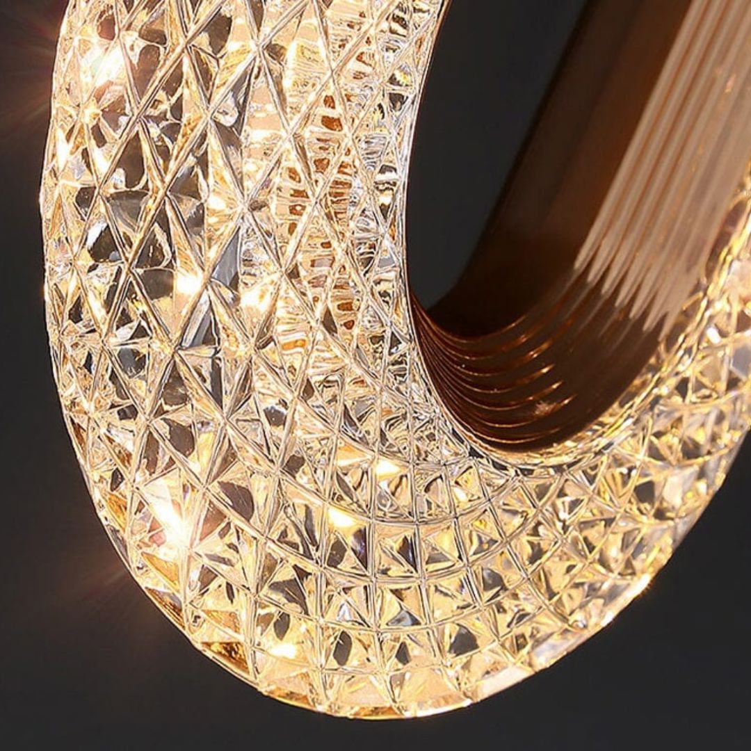 Luminária Arandela de Luxo Cristal Oval
