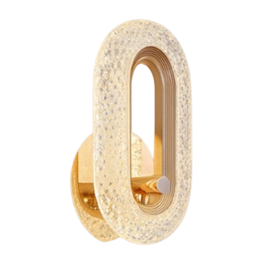 Luminária Arandela de Luxo Cristal Oval