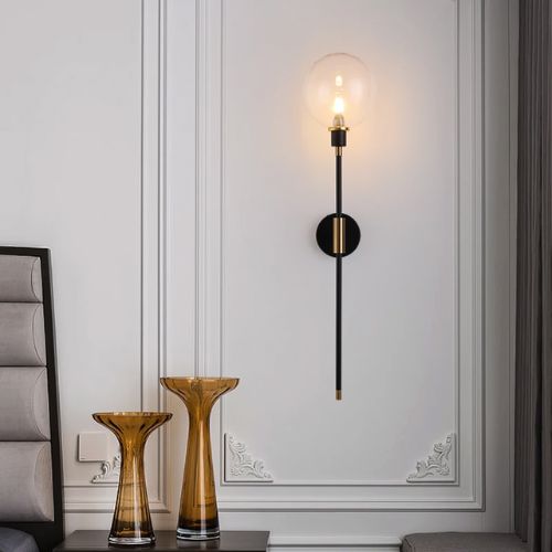Luminária Arandela de Parede Lunaris em Vidro 70cm
