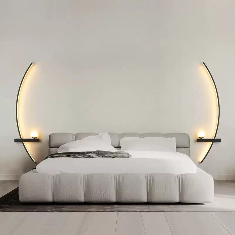 Luminária Arandela Minimalista de Parede Boat Led 55cm