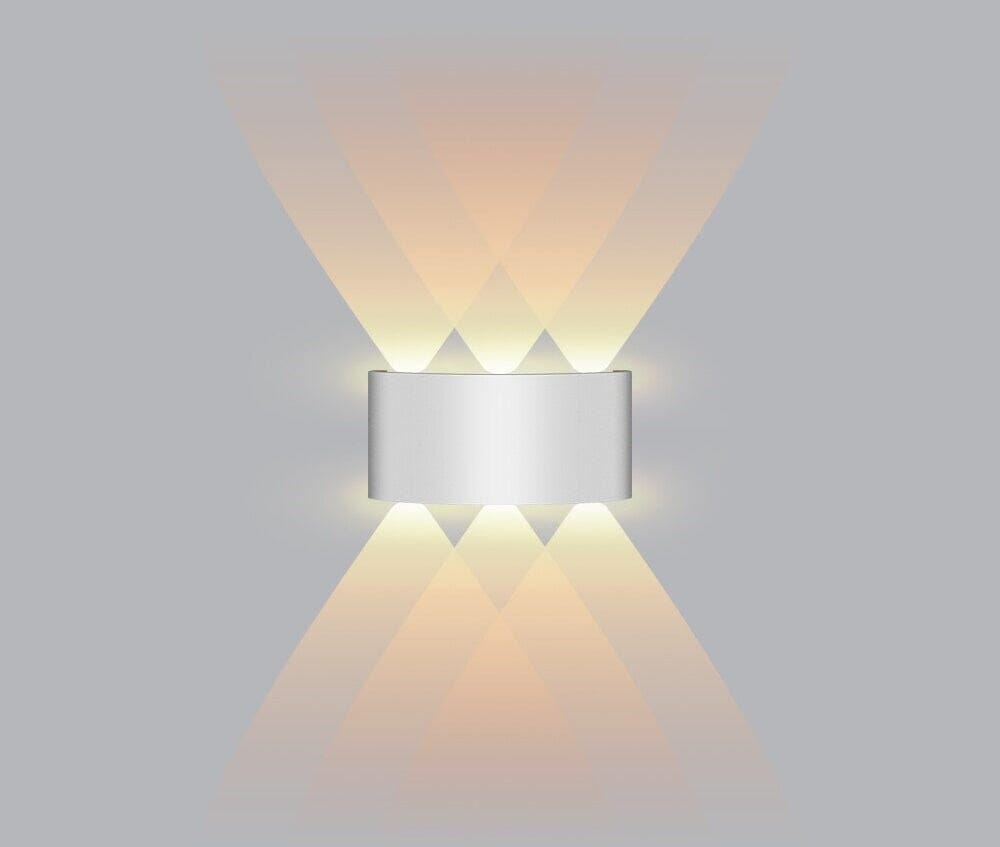 Luminária Arandela de Parede 4 Feixes de Luz Impermeável para Jardim Escada