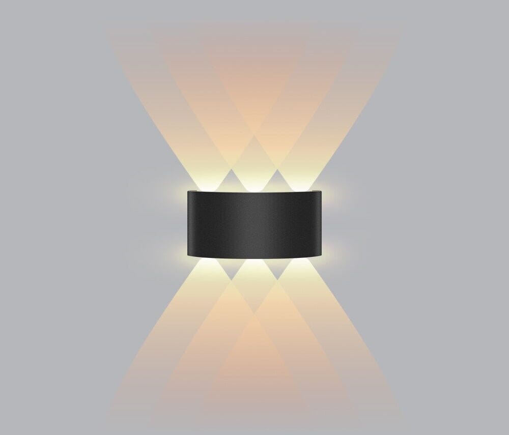 Luminária Arandela de Parede 4 Feixes de Luz Impermeável para Jardim Escada