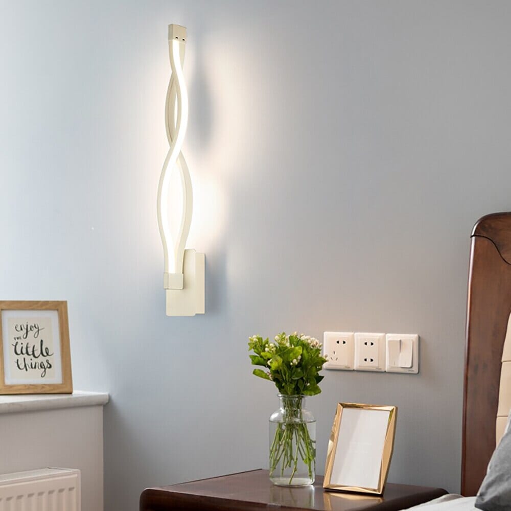 Luminária Arandela de Parede em Ondas LED 46,5cm