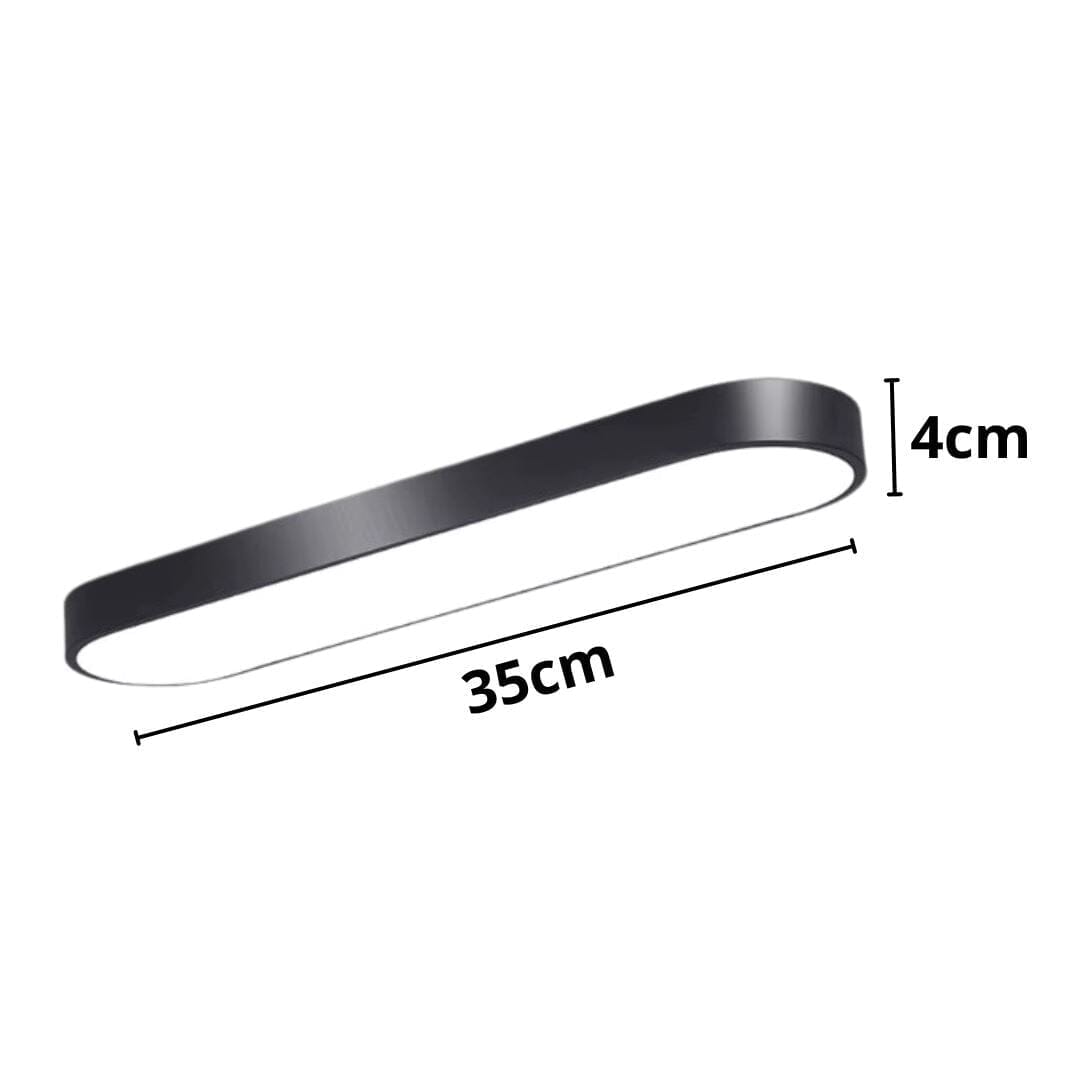 Luminária de Teto Plafon Sobrepor Elipse Oval 35cm