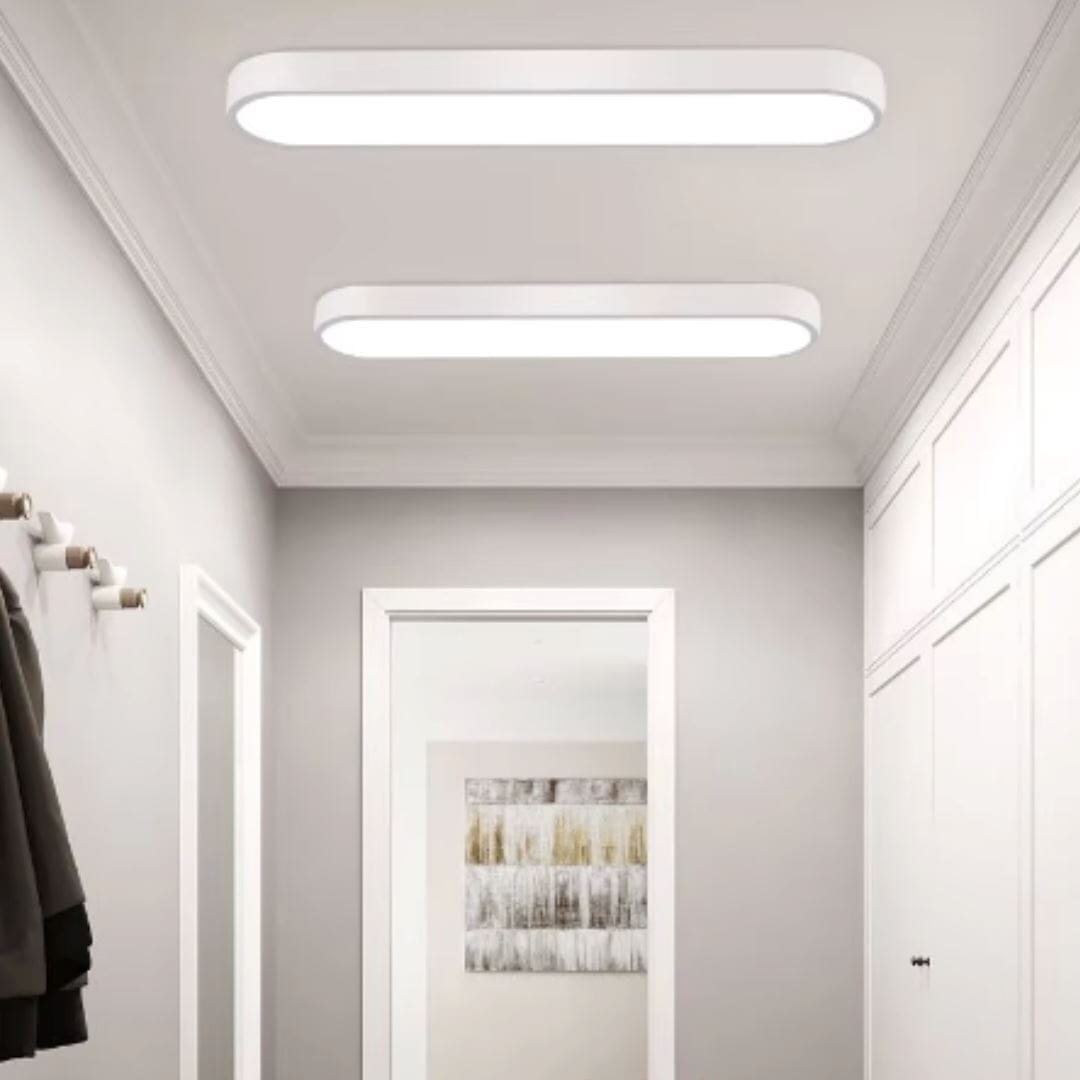Luminária de Teto Plafon Sobrepor Elipse Oval 35cm