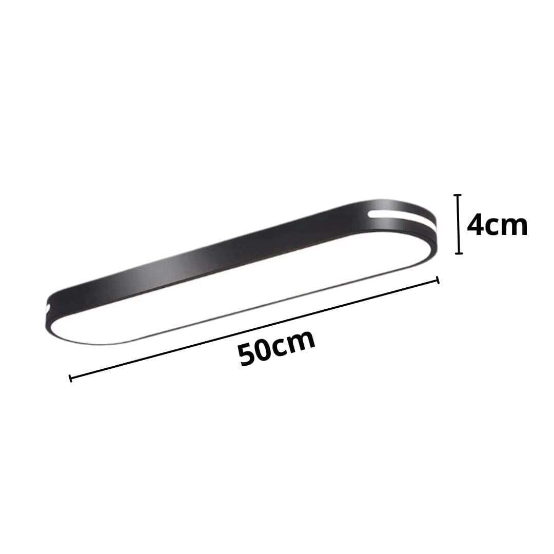 Luminária de Teto Plafon Sobrepor Elipse Oval Light 50cm