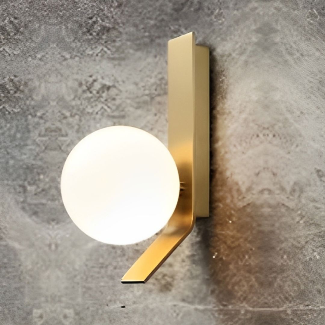 Luminária Luxuosa Arandela de Parede Esfera Clean em Led