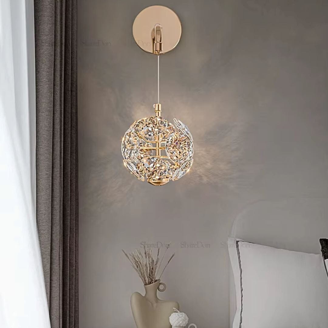 Luminária Luxuosa Arandela de Parede Purity em Cristal K9