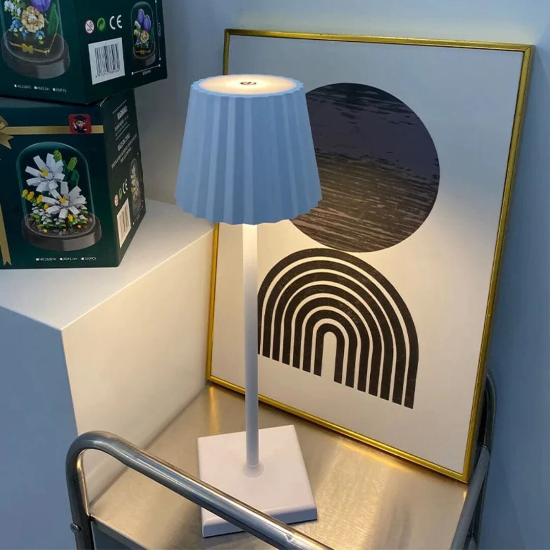 Luminária Móvel Touch de Mesa Aurora - Candeeiro e Abajur Earth 38cm