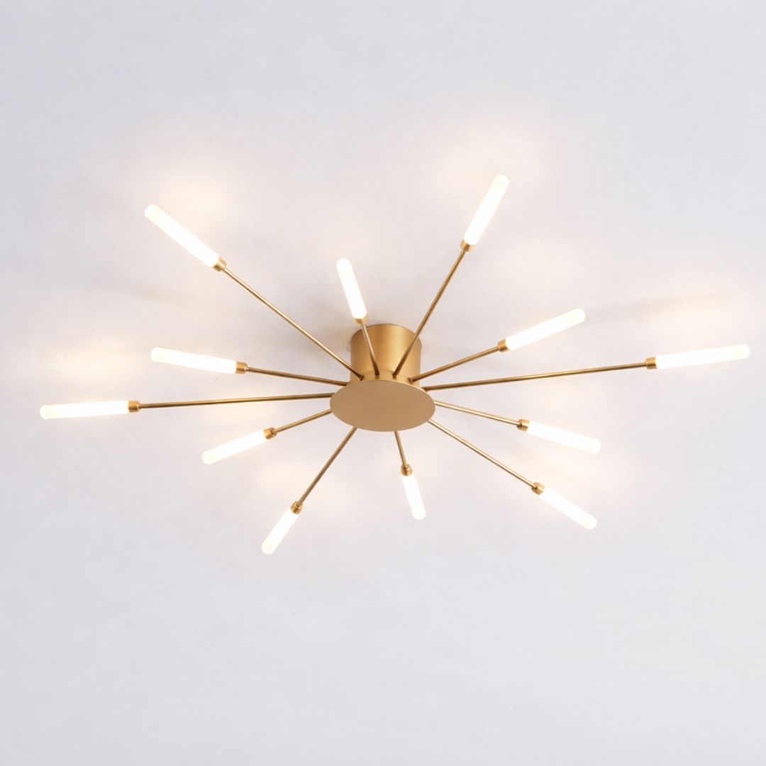 Lustre Luminária de Teto Nórdico Sputnik de Led (12 hastes)