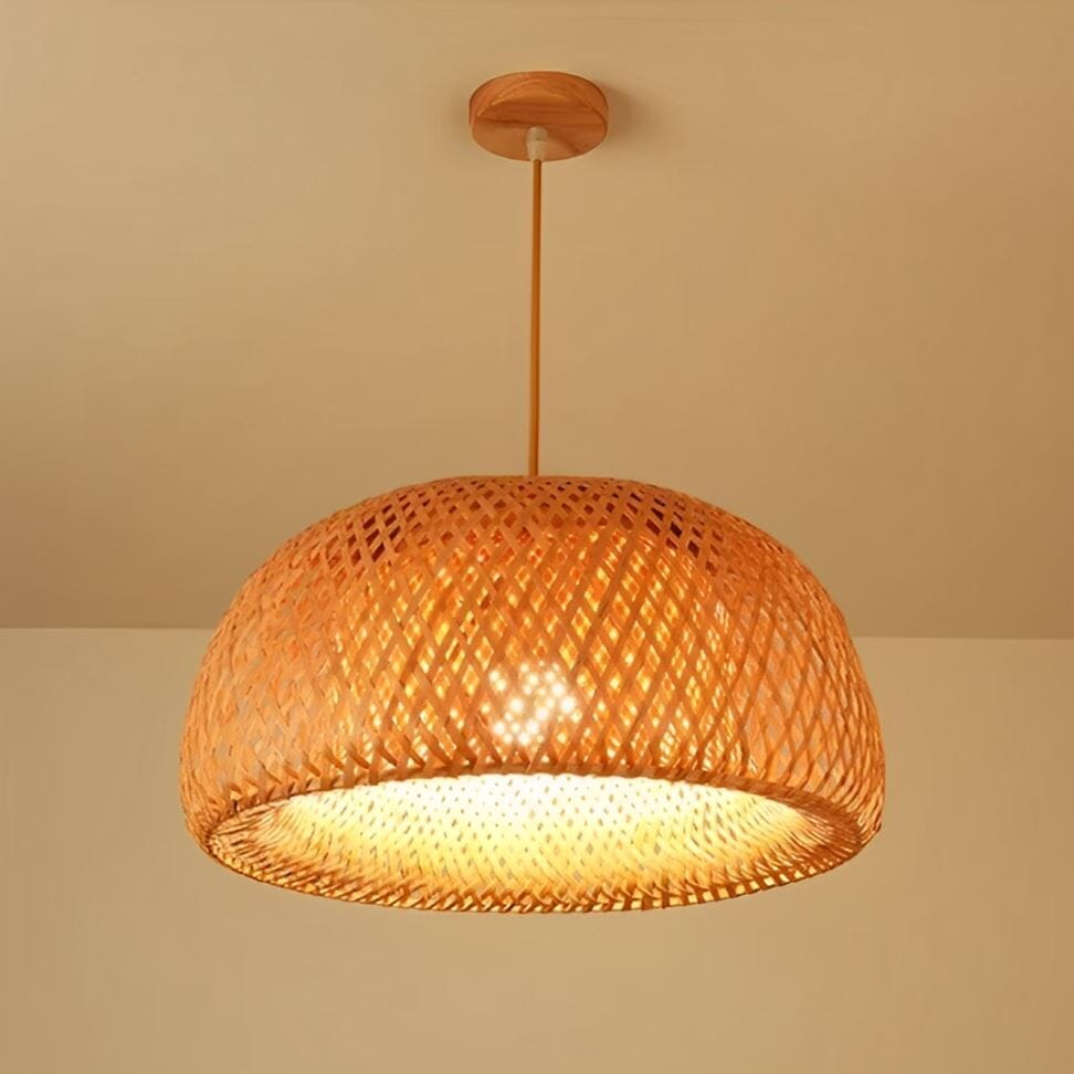Lustre Pendente Artesanal Bohemian Rattan