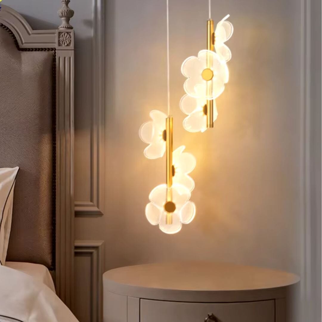 Lustre Pendente de Luxo Dainty Flowers 3 Tons