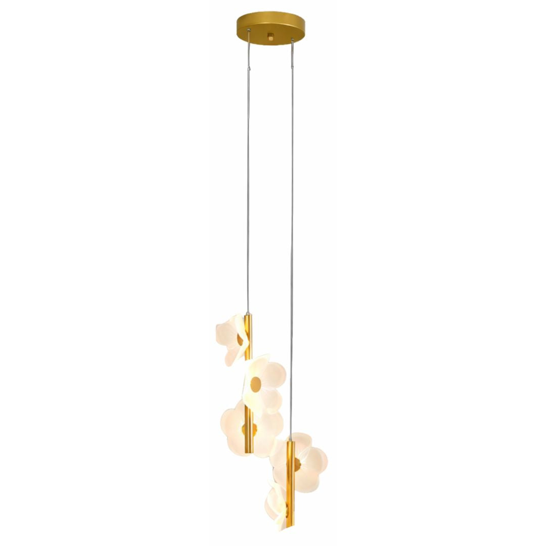 Lustre Pendente de Luxo Dainty Flowers 3 Tons