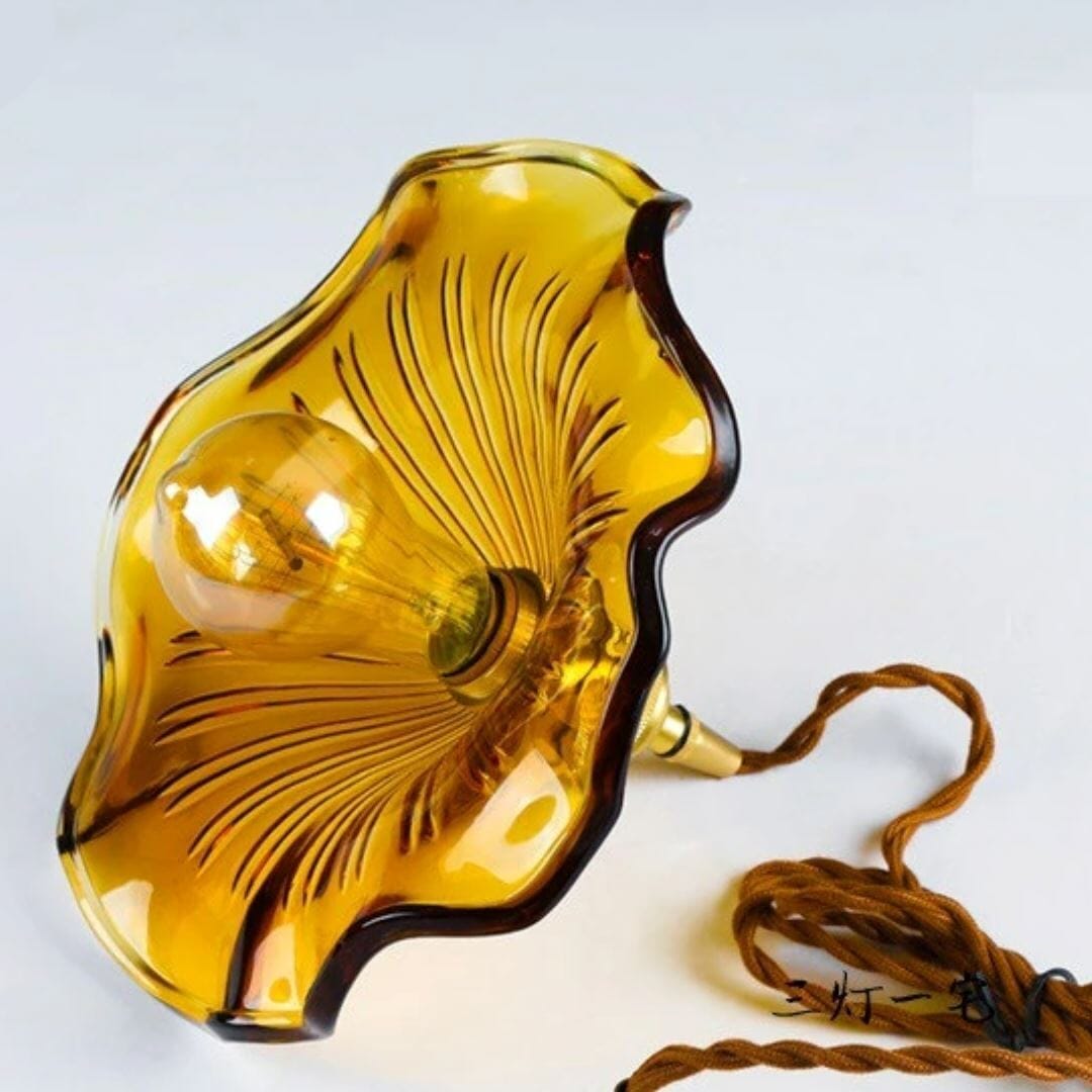 Lustre Pendente de Luxo Floral Vintage Retrô