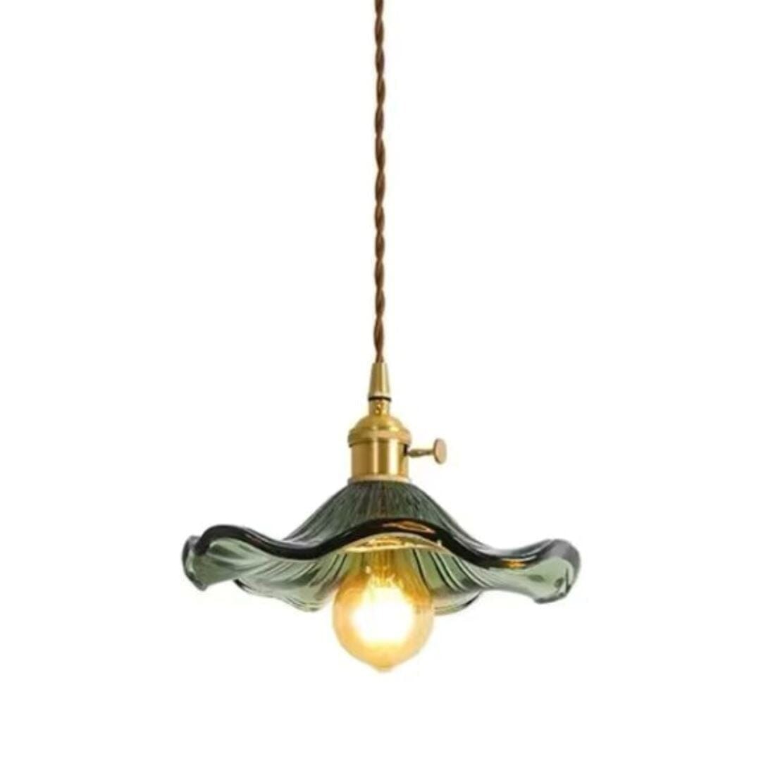 Lustre Pendente de Luxo Floral Vintage Retrô