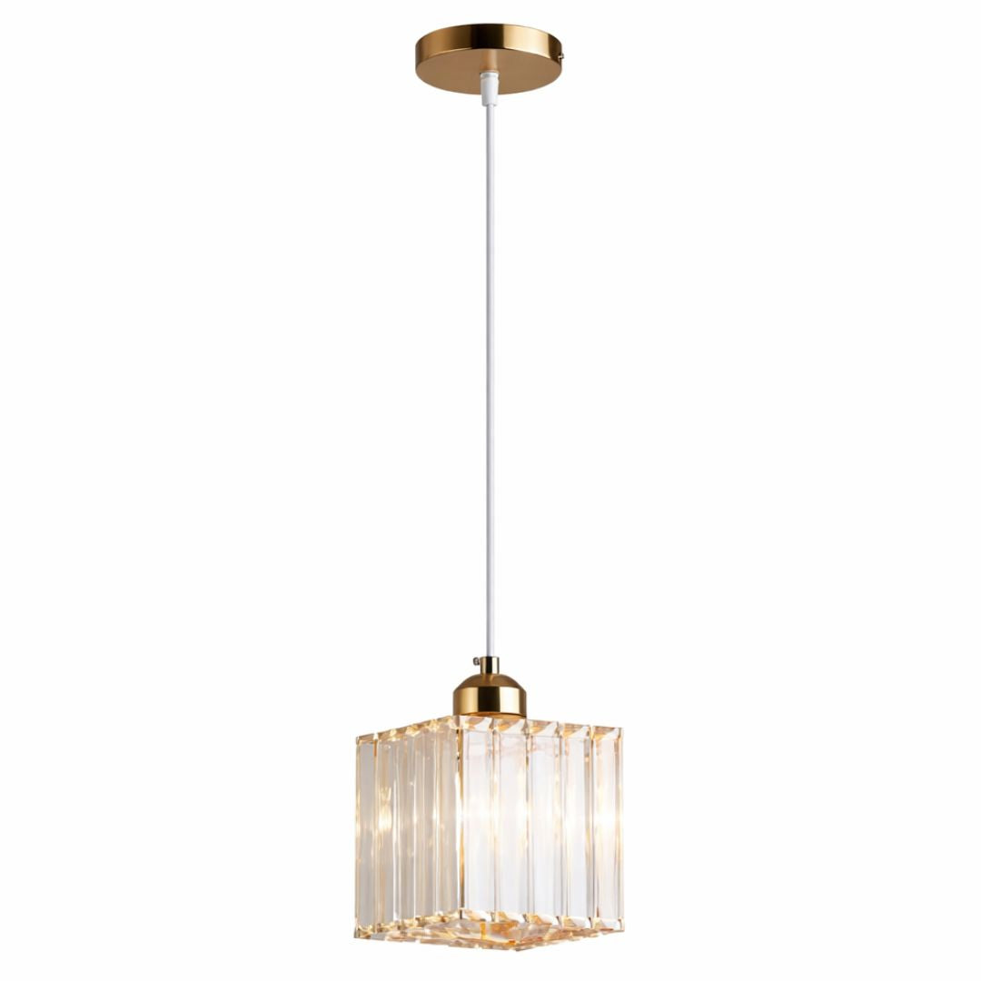 Lustre Pendente de Luxo Glossy em Crystal K9 (Kit 03 Peças)