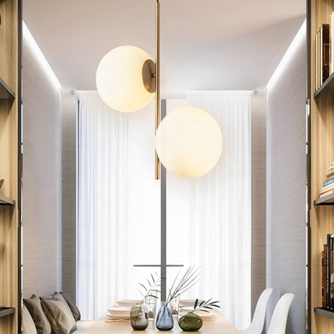 Lustre Pendente Axis Esferas em Led