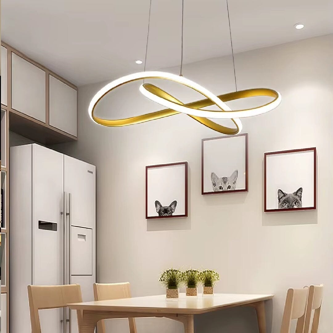 Lustre Pendente Elegance Twist em Led