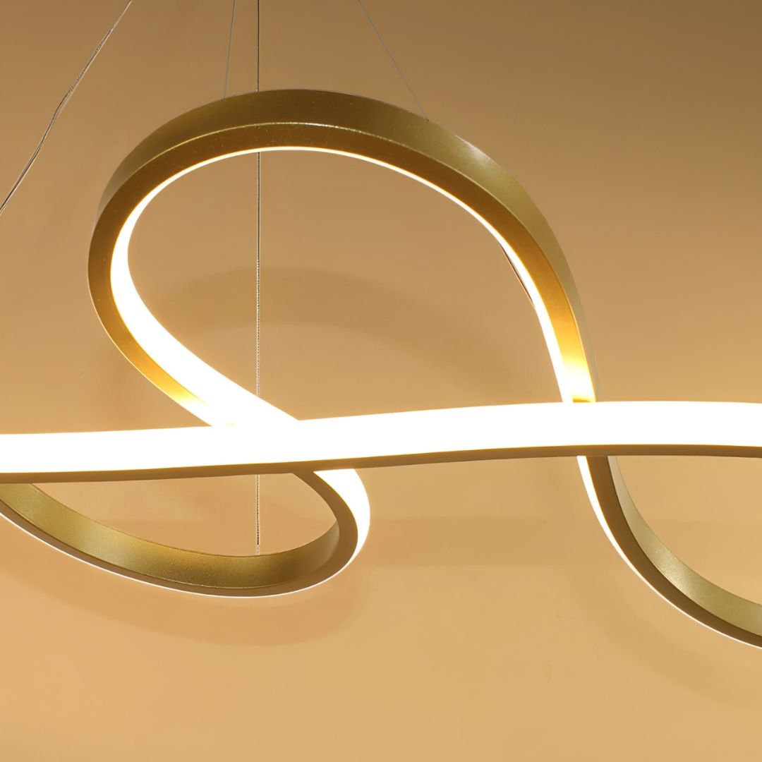 Lustre Pendente Enlace Infinity em Led